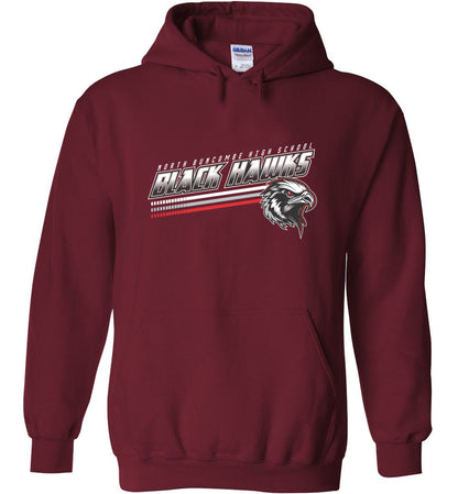 BLACK HAWKS! - Official Gear - Type 13 Hoodie, Modern Sports Logo