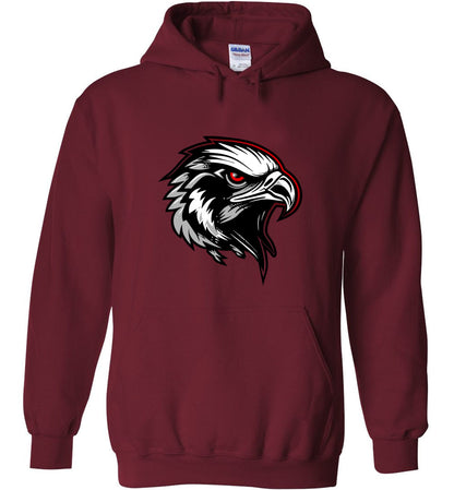 BLACK HAWKS! - Type 6 Heavy Blend Hoodie, Modern Sports Logo