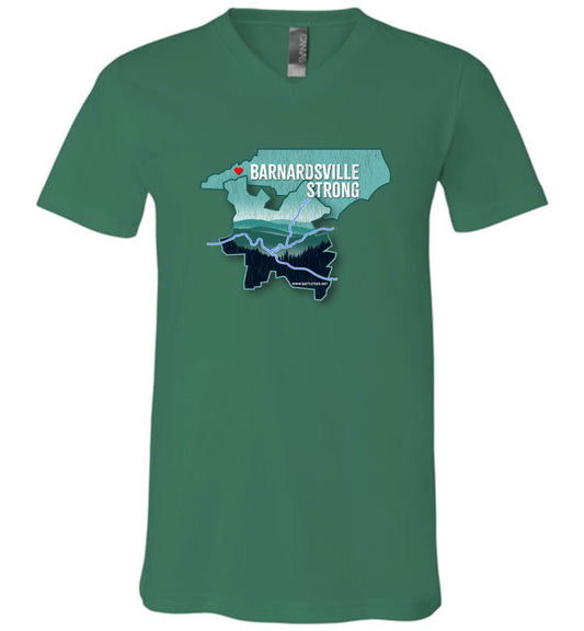 BARNARDSVILLE STRONG! - Disaster Fundraising v-neck tee!