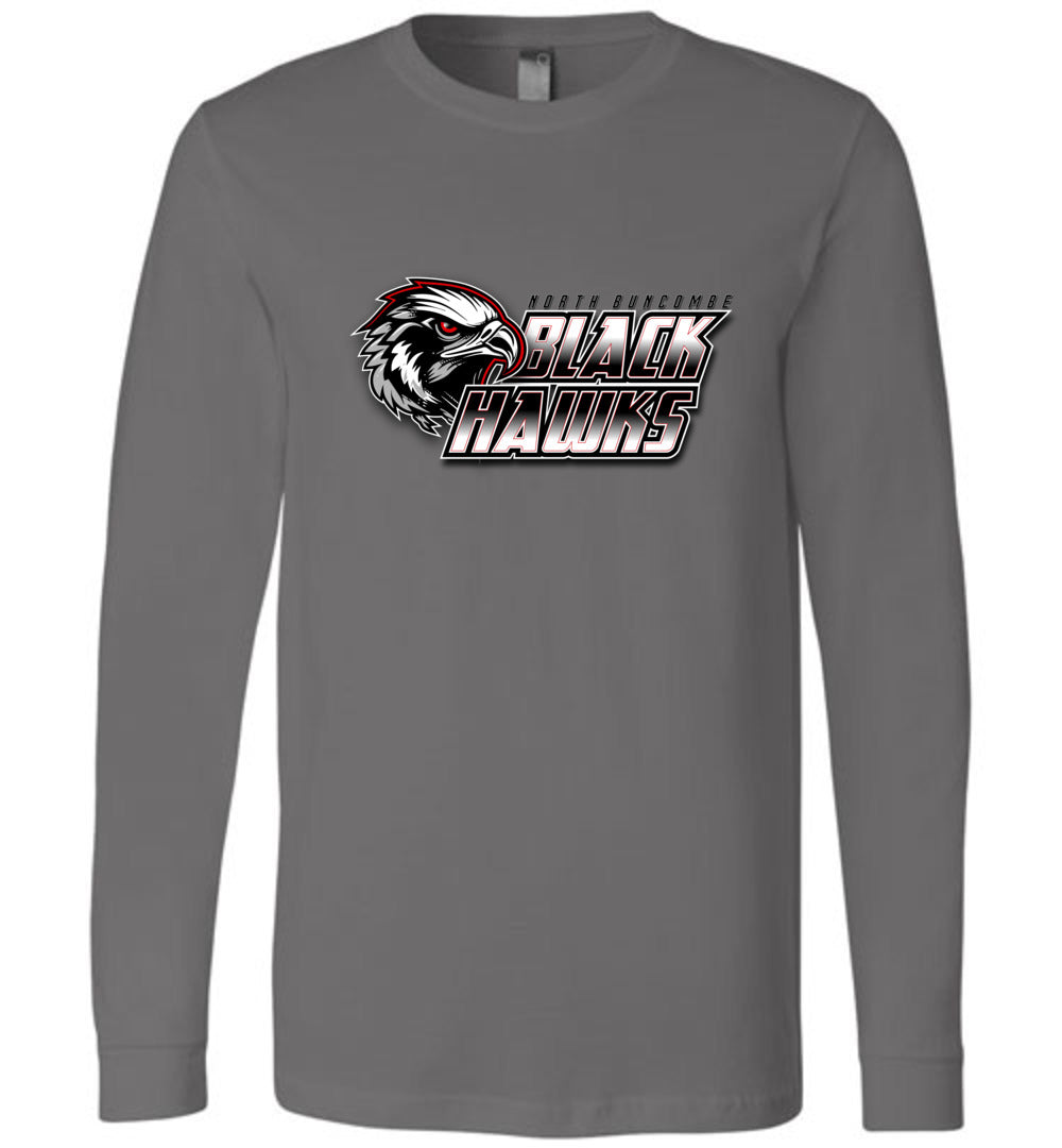 BLACK HAWKS! - Official Gear - Type 10 Long Sleeve Unisex, Modern Sports Logo