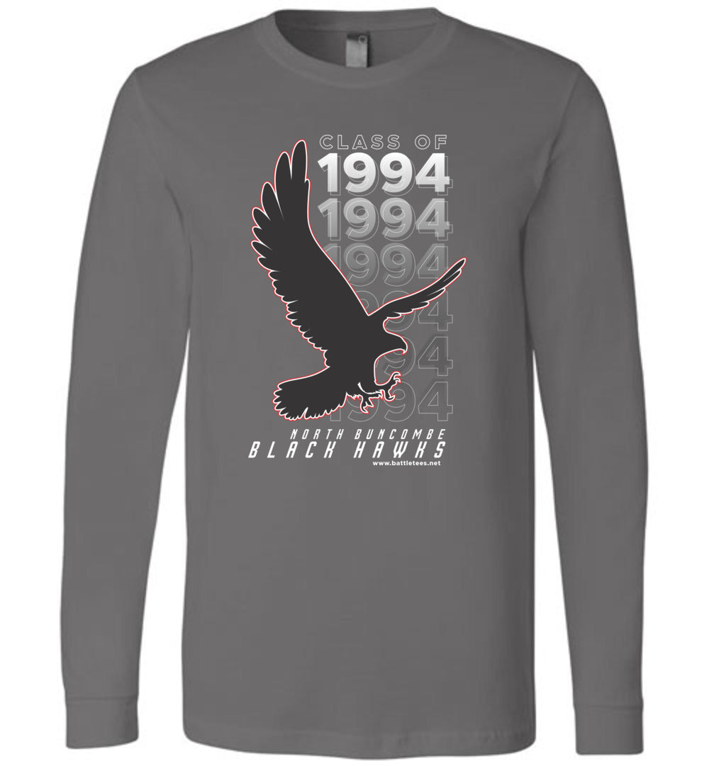 BLACK HAWKS! - Vintage 1994 Reunion Gear - Concept 001 Long Sleeve Unisex, Modern Sports Logo