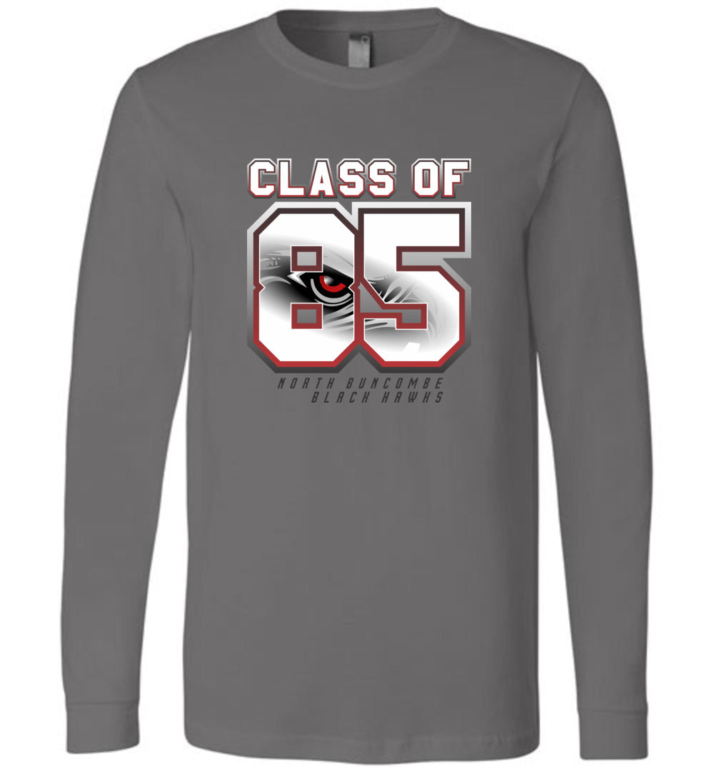 BLACK HAWKS! - Vintage 1985 Reunion Gear - Concept 002 Long Sleeve Unisex, Modern Sports Logo