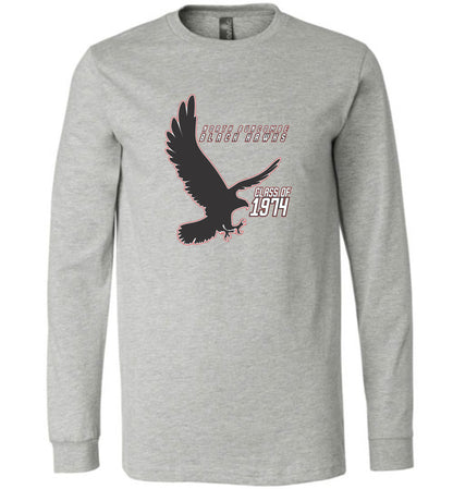 BLACK HAWKS! - Vintage 1974 Reunion Gear - Concept 002 Long Sleeve Unisex, Modern Sports Logo