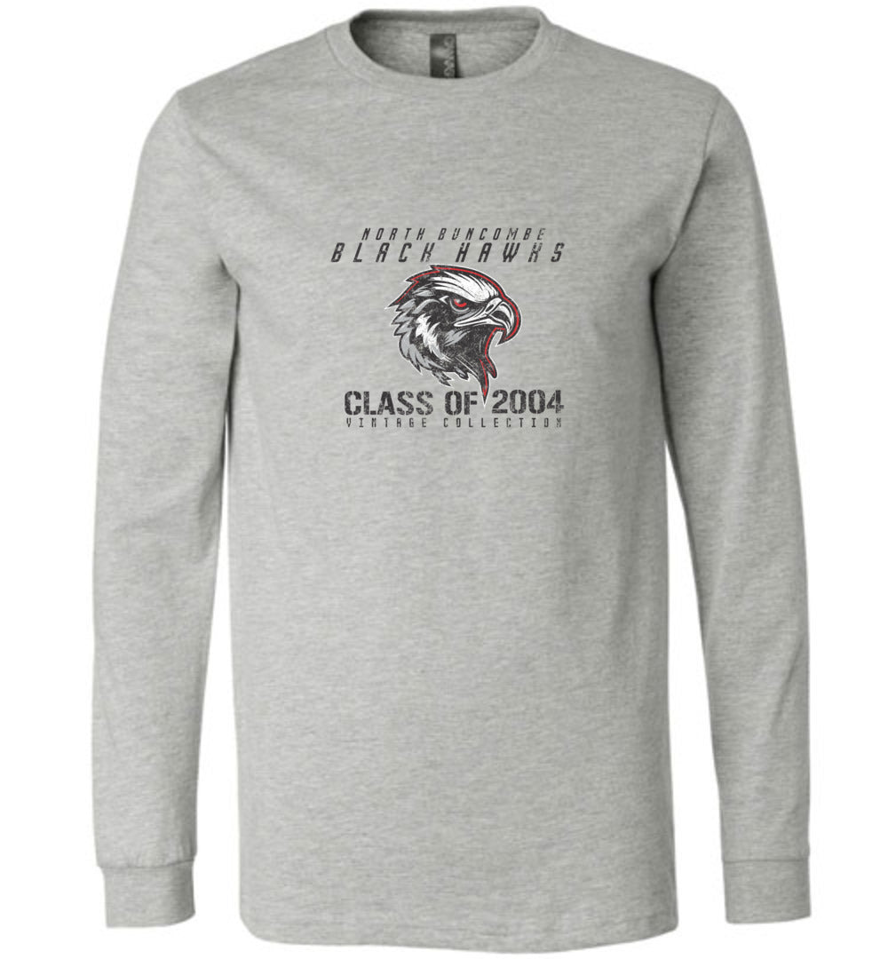 BLACK HAWKS! - Vintage 2004 Reunion Gear - Concept 001 Long Sleeve Unisex, Modern Sports Logo