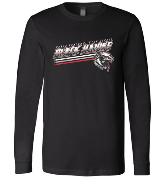 BLACK HAWKS! - Official Gear - Type 13 Long Sleeve Unisex, Modern Sports Logo