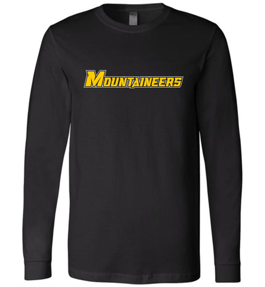 GO MOUNTAINEERS!! - Long Sleeve Unisex, Modern Sports Logo