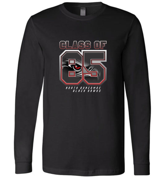 BLACK HAWKS! - Vintage 1985 Reunion Gear - Concept 002 Long Sleeve Unisex, Modern Sports Logo