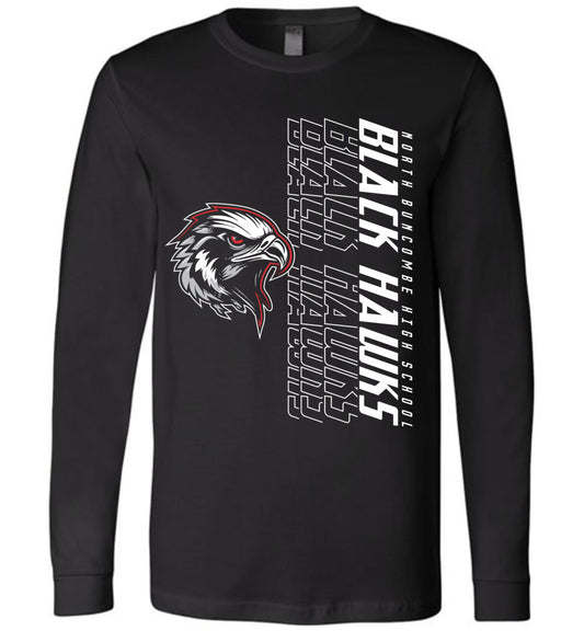 BLACK HAWKS! - Official Gear - Type 14 Long Sleeve Unisex, Modern Sports Logo