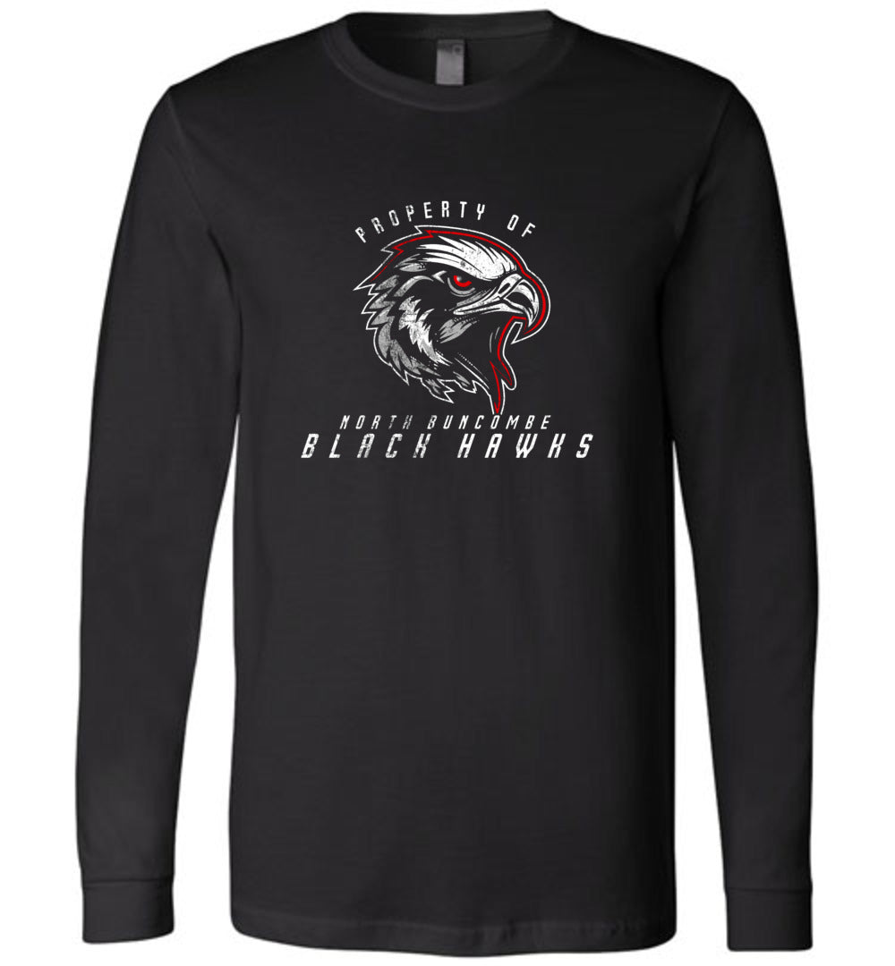 BLACK HAWKS! - Official Gear - Type 8 Long Sleeve Unisex, Modern Sports Logo