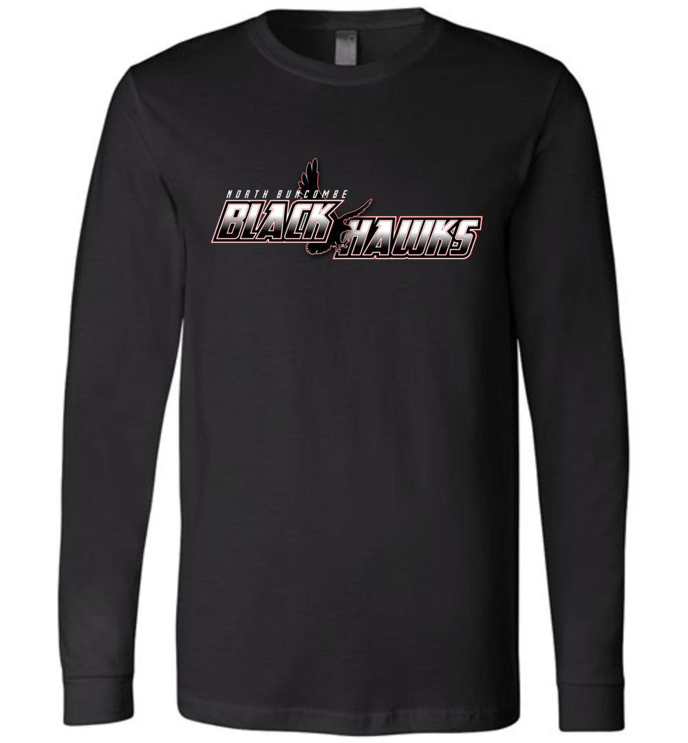 BLACK HAWKS! - Official Gear - Type 5 Long Sleeve Unisex, Modern Sports Logo