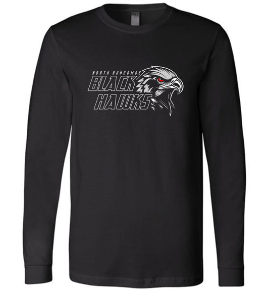 BLACK HAWKS! - Official Gear - Type 11 Long Sleeve Unisex, Modern Sports Logo