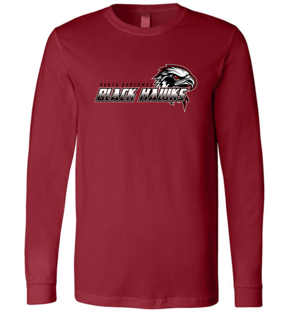 BLACK HAWKS! - Official Gear - Type 2 Long Sleeve Unisex, Modern Sports Logo