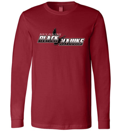 BLACK HAWKS! - Official Gear - Type 5 Long Sleeve Unisex, Modern Sports Logo