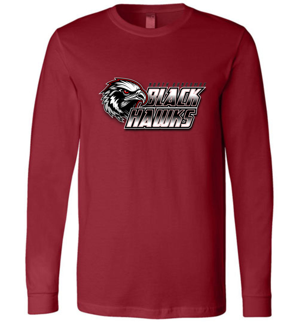 BLACK HAWKS! - Official Gear - Type 10 Long Sleeve Unisex, Modern Sports Logo