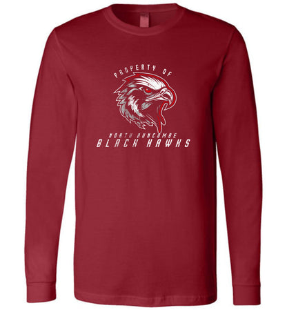 BLACK HAWKS! - Official Gear - Type 8 Long Sleeve Unisex, Modern Sports Logo