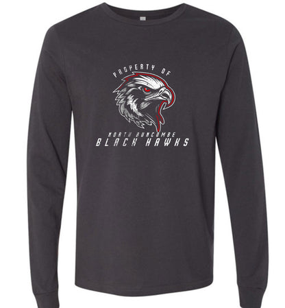 BLACK HAWKS! - Official Gear - Type 8 Long Sleeve Unisex, Modern Sports Logo