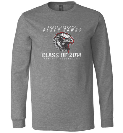 BLACK HAWKS! - Vintage 2014 Reunion Gear - Concept 001 Long Sleeve Unisex, Modern Sports Logo