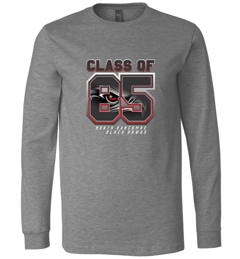 BLACK HAWKS! - Vintage 1985 Reunion Gear - Concept 002 Long Sleeve Unisex, Modern Sports Logo