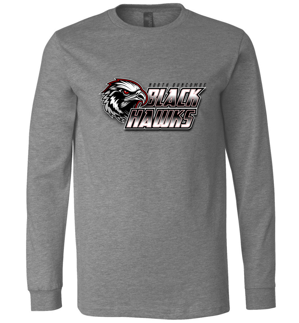 BLACK HAWKS! - Official Gear - Type 10 Long Sleeve Unisex, Modern Sports Logo