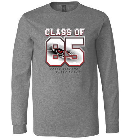 BLACK HAWKS! - Vintage 1985 Reunion Gear - Concept 002 Long Sleeve Unisex, Modern Sports Logo