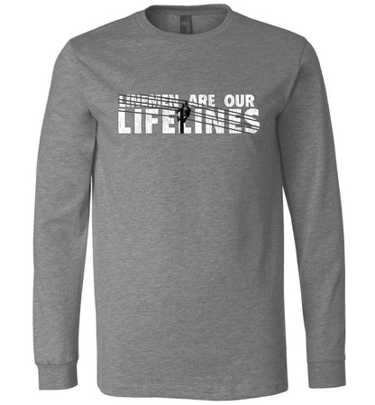 LINEMEN ARE OUR LIFELINES! - LONG SLEEVE TEE