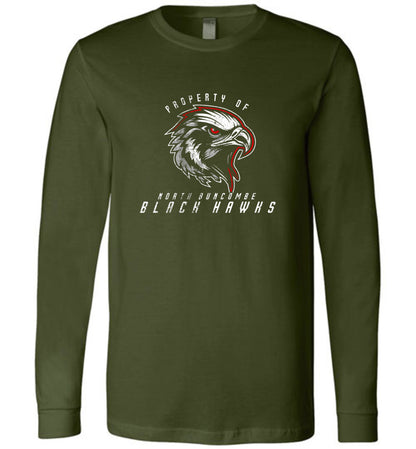 BLACK HAWKS! - Official Gear - Type 8 Long Sleeve Unisex, Modern Sports Logo