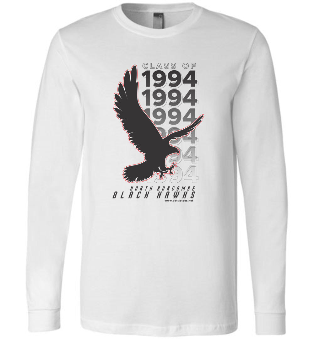 BLACK HAWKS! - Vintage 1994 Reunion Gear - Concept 001 Long Sleeve Unisex, Modern Sports Logo