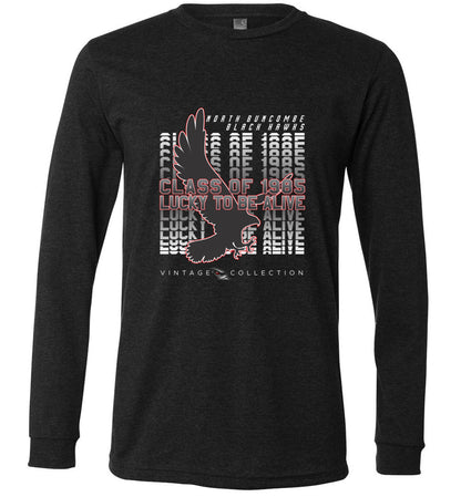 BLACK HAWKS! - Vintage 1985 Reunion Gear - Concept 001 Long Sleeve Unisex, Modern Sports Logo