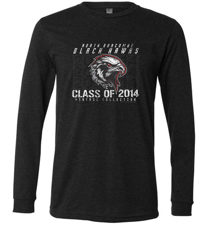 BLACK HAWKS! - Vintage 2014 Reunion Gear - Concept 001 Long Sleeve Unisex, Modern Sports Logo