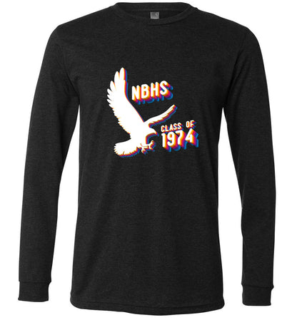 BLACK HAWKS! - Vintage 1974 Reunion Gear - Concept 001 Long Sleeve Unisex, Modern Sports Logo