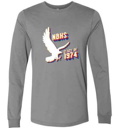 BLACK HAWKS! - Vintage 1974 Reunion Gear - Concept 001 Long Sleeve Unisex, Modern Sports Logo