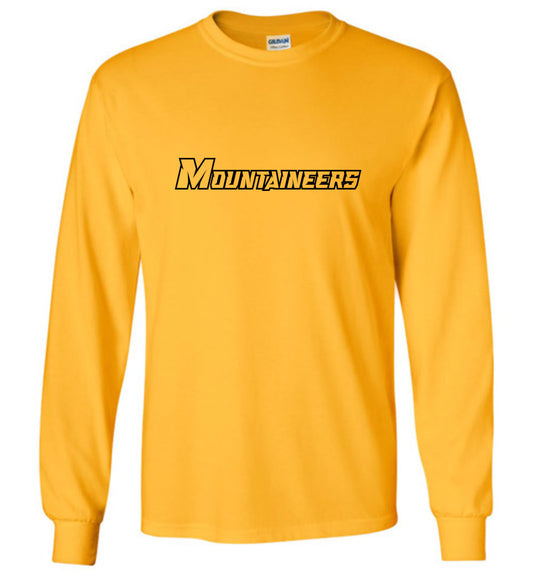 GO MOUNTAINEERS!! - Long Sleeve Unisex, Modern Sports Logo