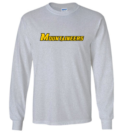 GO MOUNTAINEERS!! - Long Sleeve Unisex, Modern Sports Logo