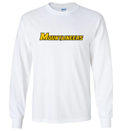 GO MOUNTAINEERS!! - Long Sleeve Unisex, Modern Sports Logo