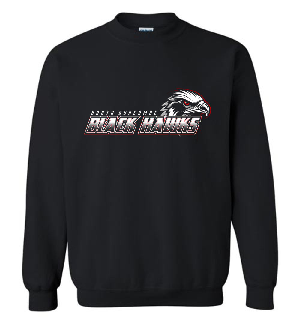 BLACK HAWKS! - Official Gear - Type 2 Sweatshirt, Modern Sports Logo