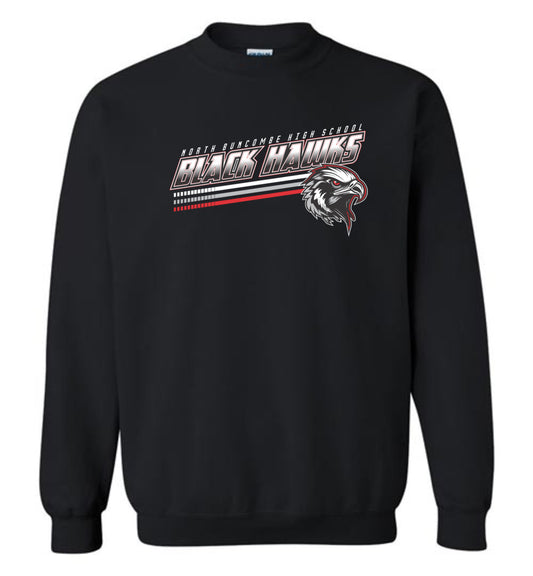 BLACK HAWKS! - Official Gear - Type 13 Sweatshirt, Modern Sports Logo