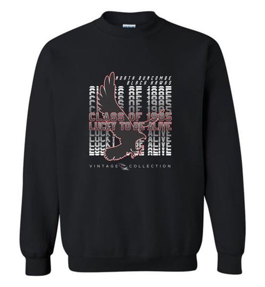 BLACK HAWKS! - Vintage 1985 Reunion Gear - Concept 001 Sweatshirt, Modern Sports Logo