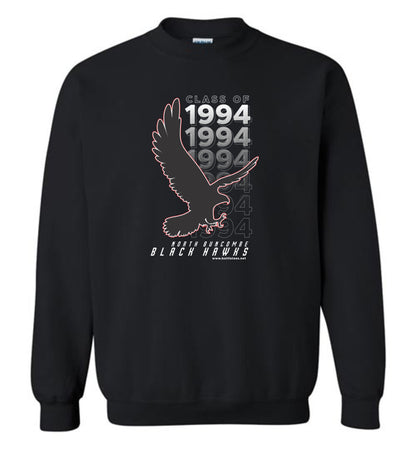 BLACK HAWKS! - Vintage 1994 Reunion Gear - Concept 001 Sweatshirt, Modern Sports Logo