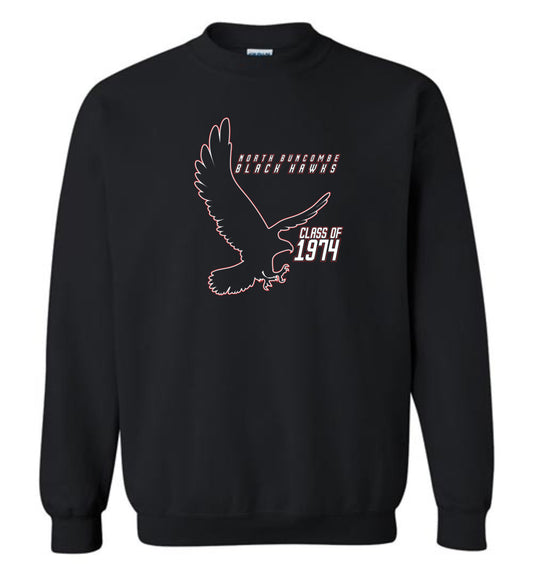 BLACK HAWKS! - Vintage 1974 Reunion Gear - Concept 002 Sweatshirt, Modern Sports Logo