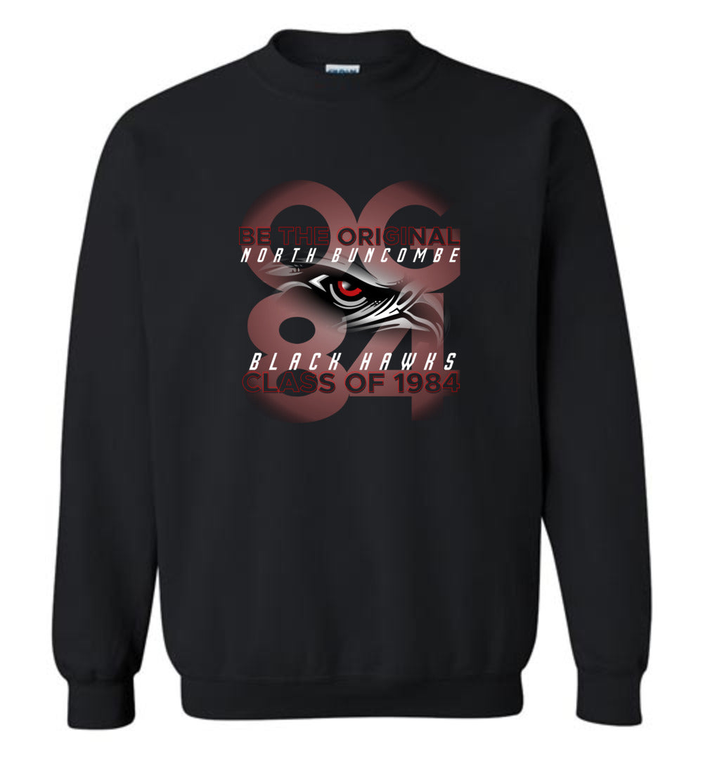 BLACK HAWKS! - Vintage 1984 Reunion Gear - Concept 001 Sweatshirt, Modern Sports Logo