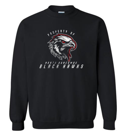 BLACK HAWKS! - Official Gear - Type 8 Sweatshirt, Modern Sports Logo