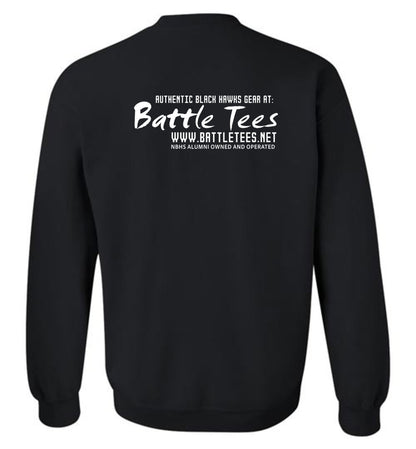 WE ARE NORTH BUNCOMBE! - Official Black Hawks Sweatshirt! (Dark fabric)