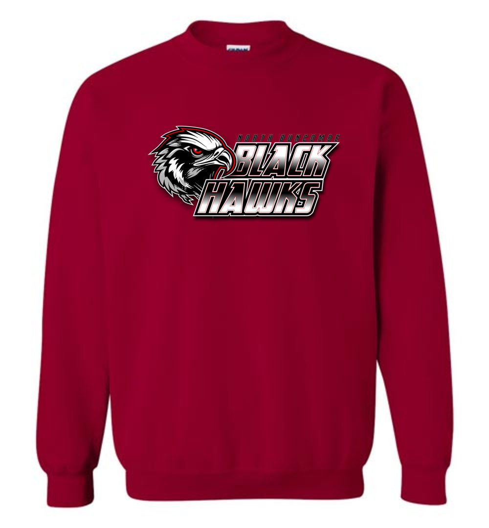 BLACK HAWKS! - Official Gear - Type 10 Sweatshirt, Modern Sports Logo