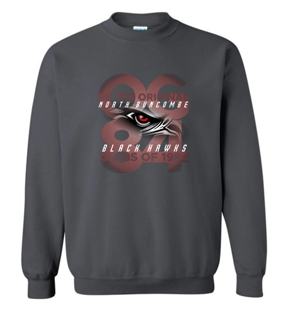 BLACK HAWKS! - Vintage 1984 Reunion Gear - Concept 001 Sweatshirt, Modern Sports Logo