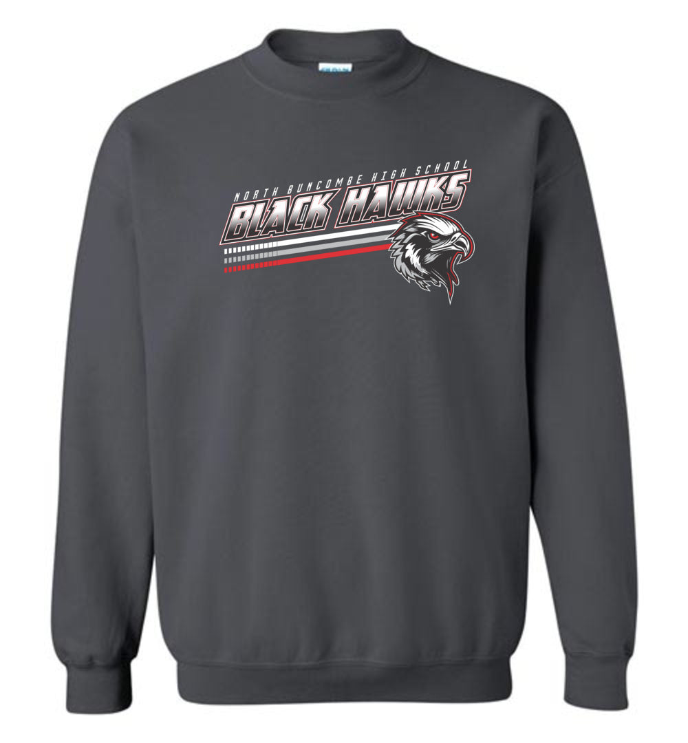 BLACK HAWKS! - Official Gear - Type 13 Sweatshirt, Modern Sports Logo