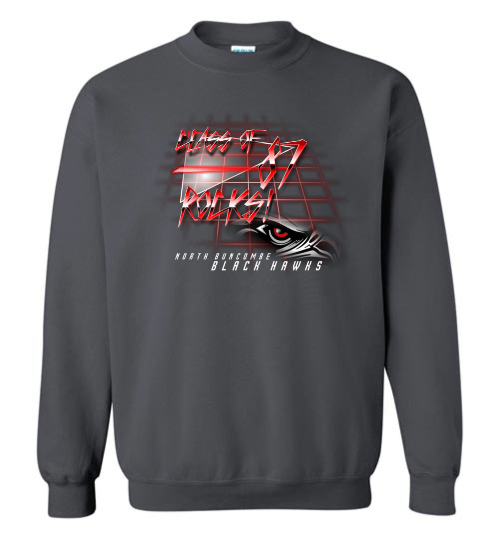 BLACK HAWKS! - Vintage 1987 Reunion Gear - Concept 001 Sweatshirt, Modern Sports Logo