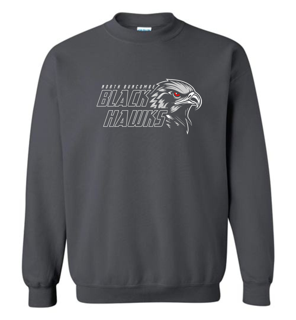 BLACK HAWKS! - Official Gear - Type 11 Sweatshirt, Modern Sports Logo