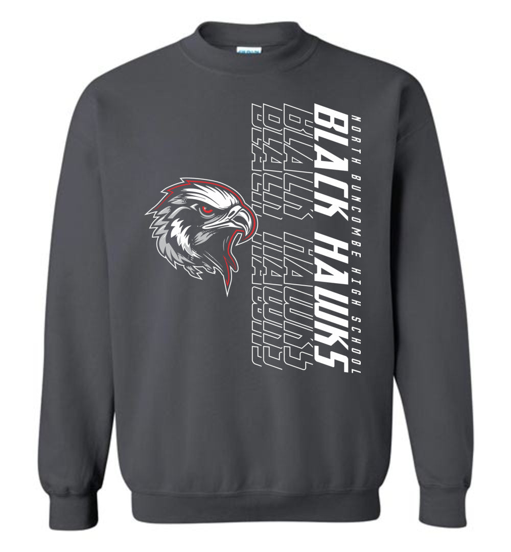 BLACK HAWKS! - Official Gear - Type 14 Sweatshirt, Modern Sports Logo