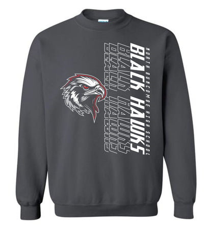 BLACK HAWKS! - Official Gear - Type 14 Sweatshirt, Modern Sports Logo