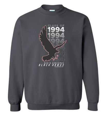 BLACK HAWKS! - Vintage 1994 Reunion Gear - Concept 001 Sweatshirt, Modern Sports Logo